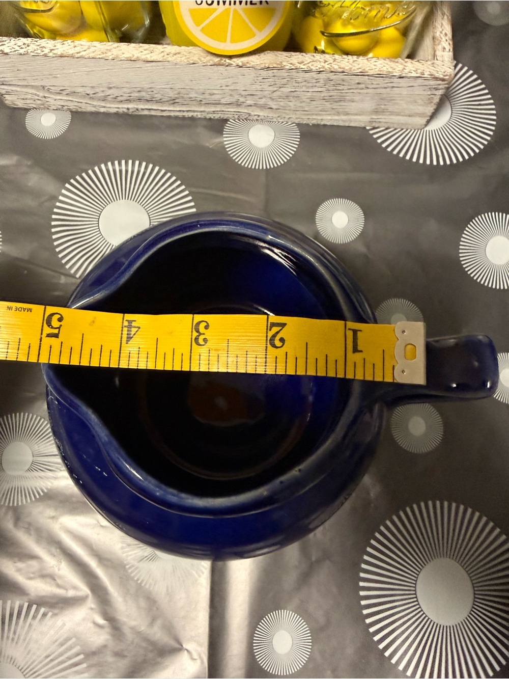 Vintage Christian Ridge Pottery Blue Cupper Coffee Carafe - Picture 7 of 7